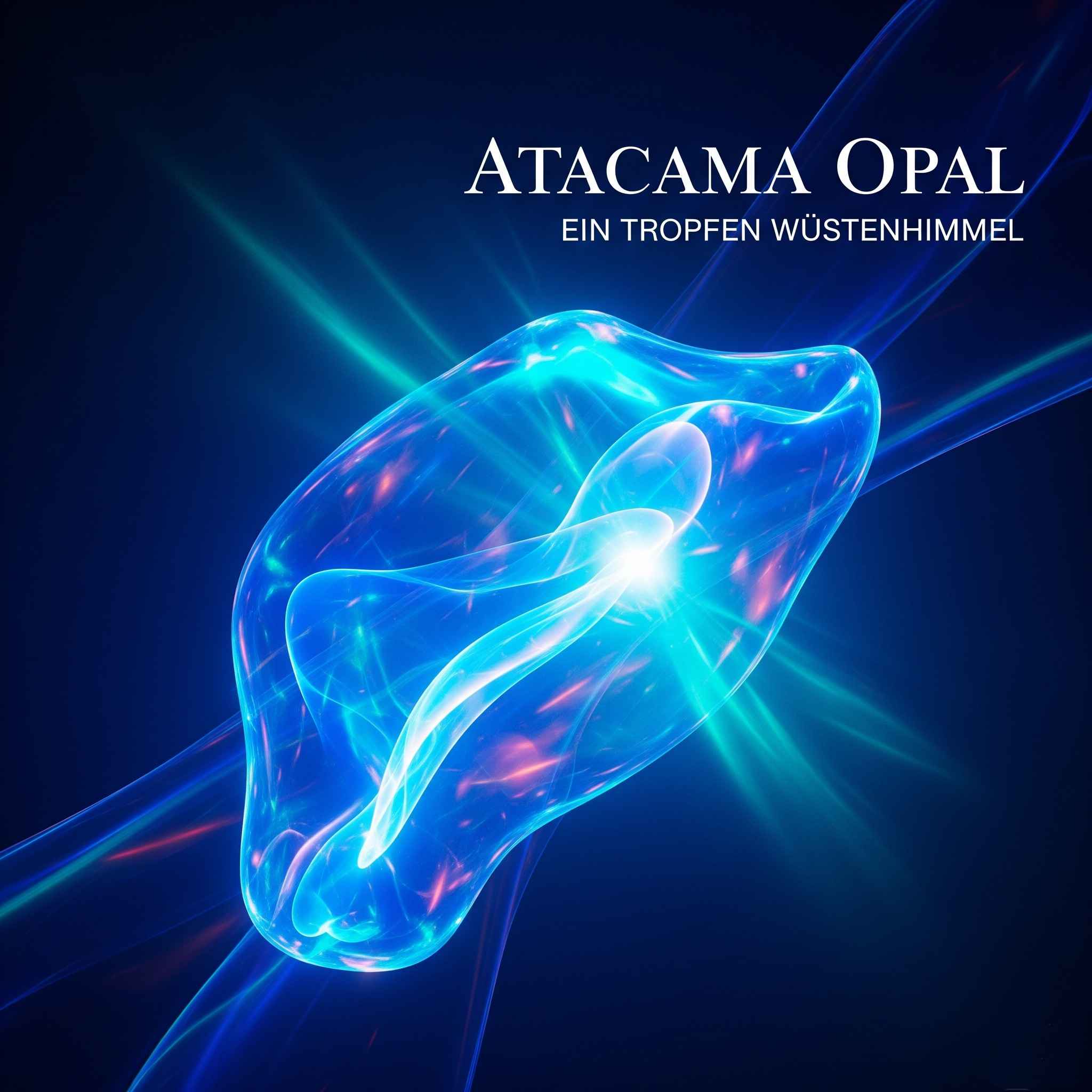 Abstrakte Visualisierung von Atacama Opal zum Kaufen in der Schweiz - Echo eines versunkenen Himmels | Edelsteinkabinett.Schweiz