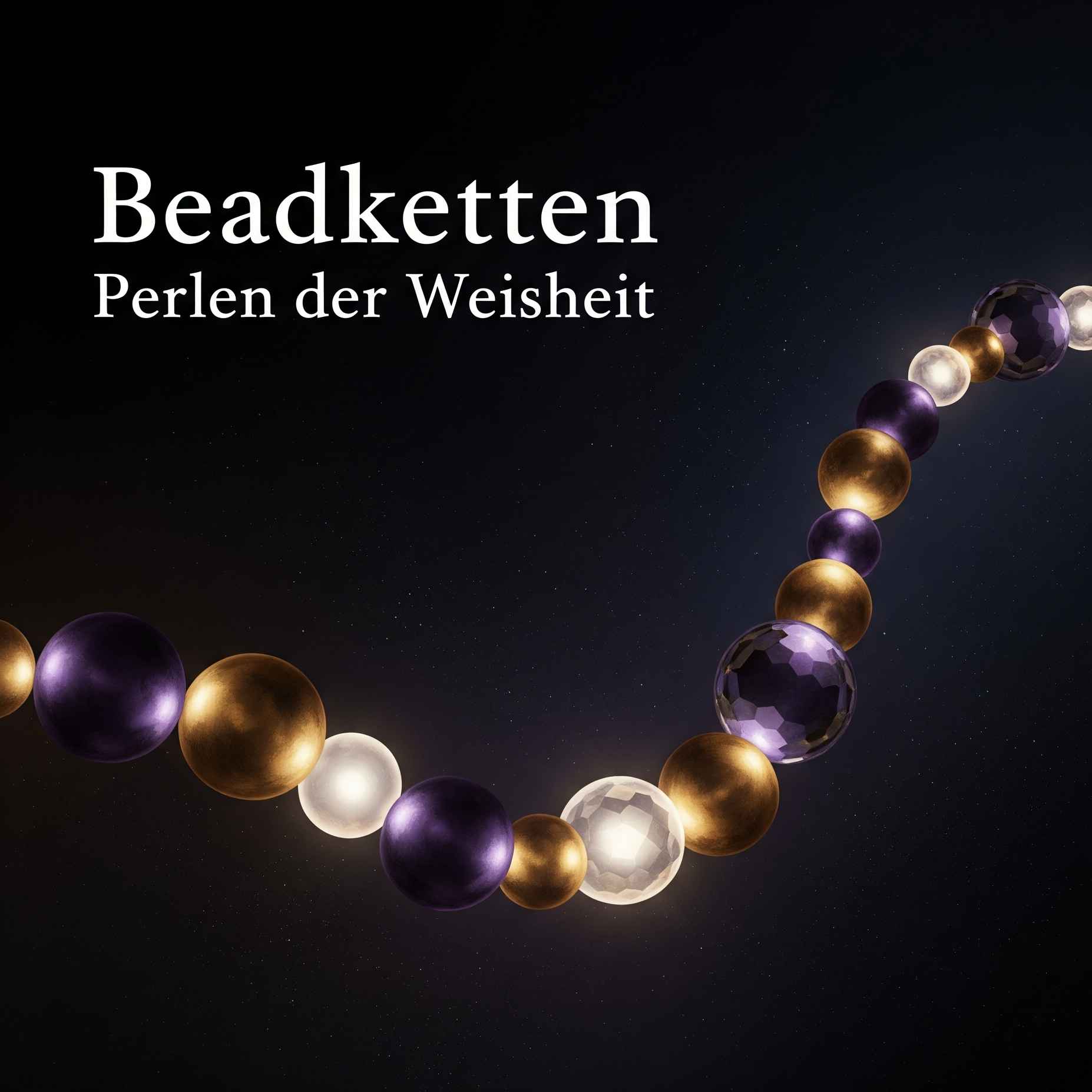 Abstraktes Kollektionsbild der Continuum Collection zum Kaufen in der Schweiz - Beadketten - Perlen der Weisheit | Edelsteinkabinett.Schweiz
