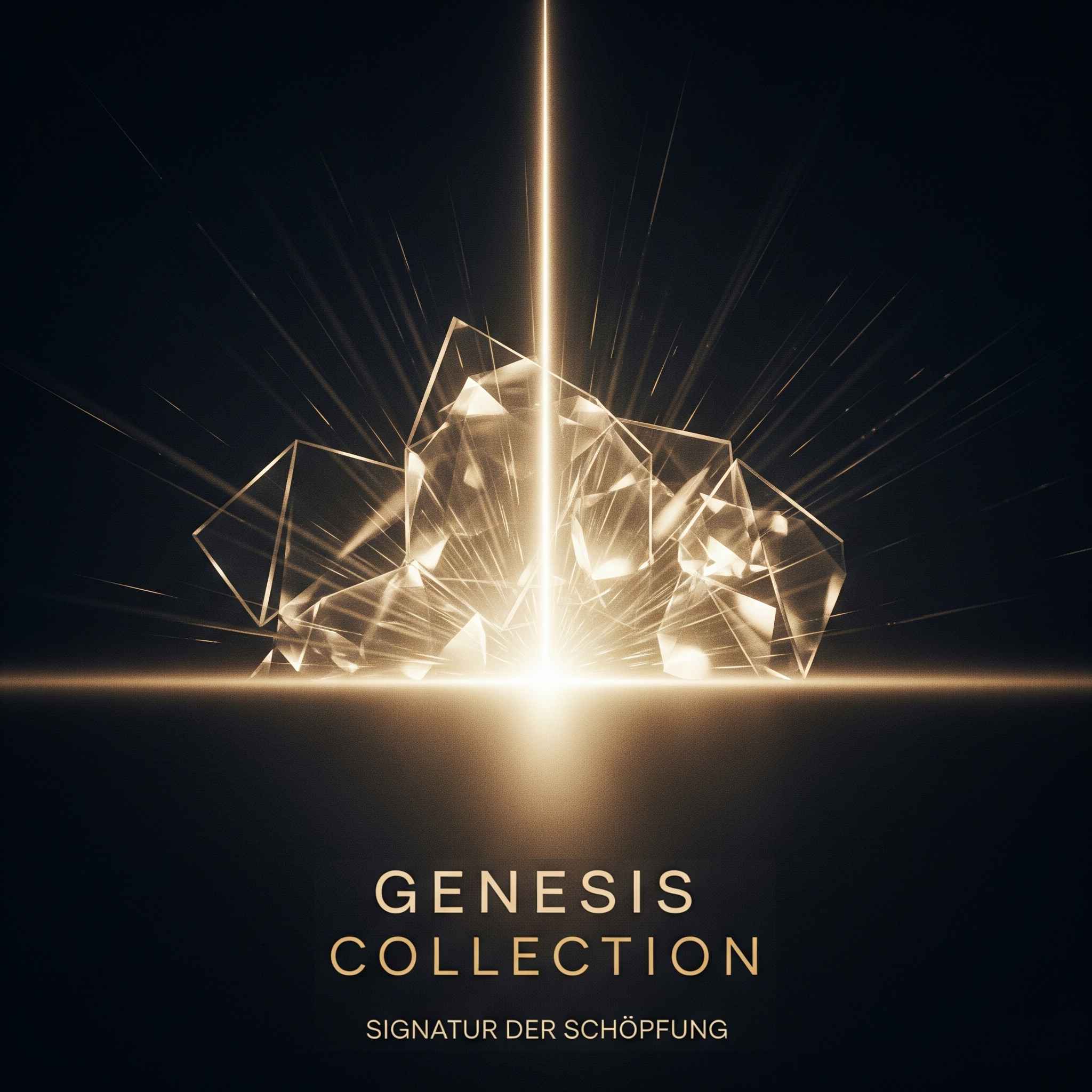 Abstrakte Visualisierung der Genesis Collection: Unbehandelte natürliche Edelsteine zum Kaufen in der Schweiz - Signatur der Schöpfung | Edelsteinkabinett.Schweiz