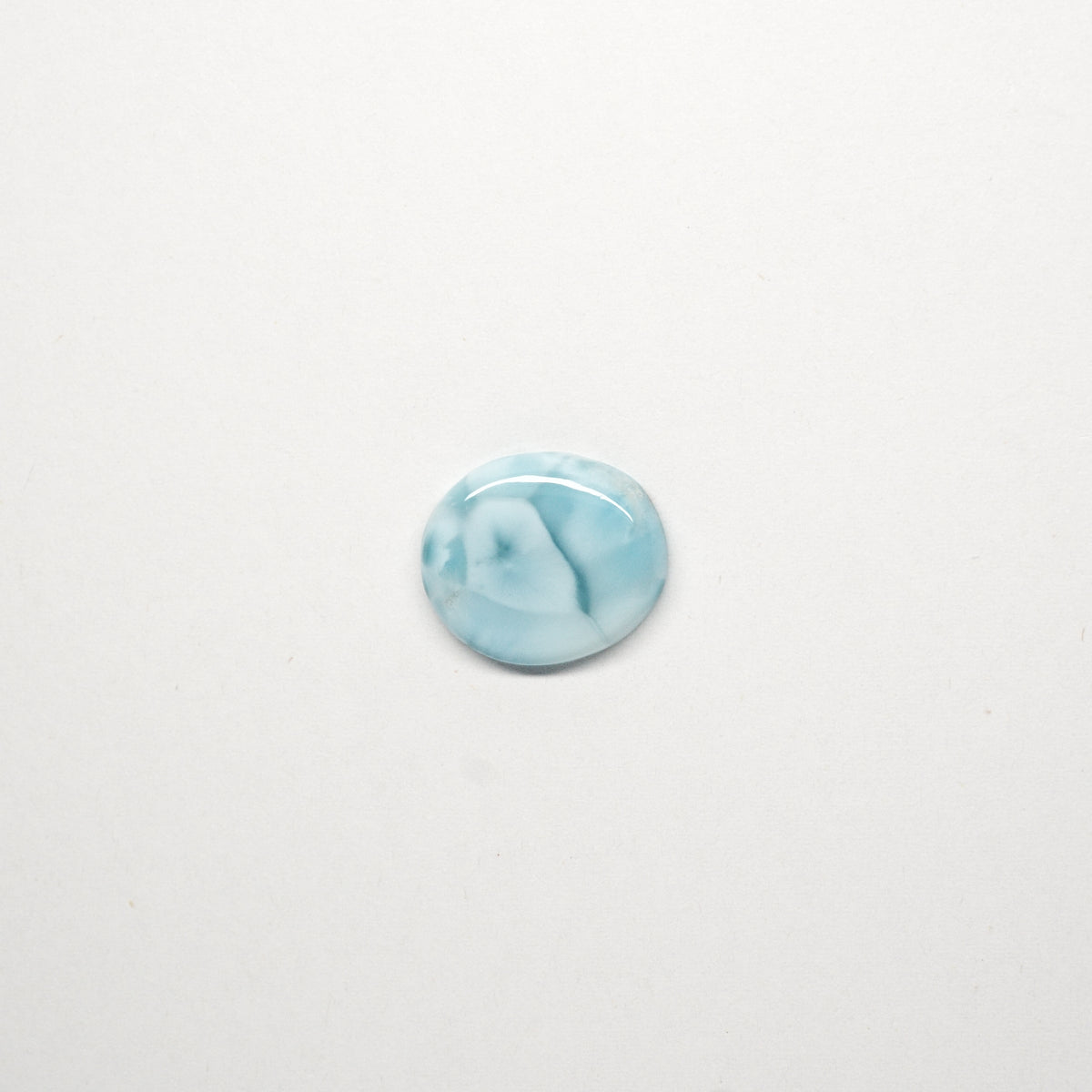 Gel Larimar Cabochon - 8.92 ct - Feinschliff | «Der Spiegel der Karibik» | Barahona