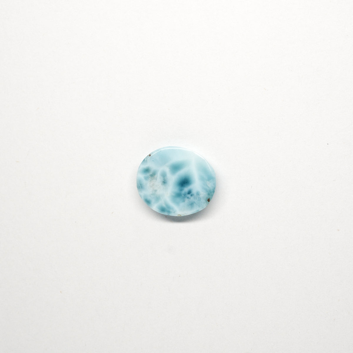 Gel Larimar Cabochon - 8.92 ct - Feinschliff | «Der Spiegel der Karibik» | Barahona