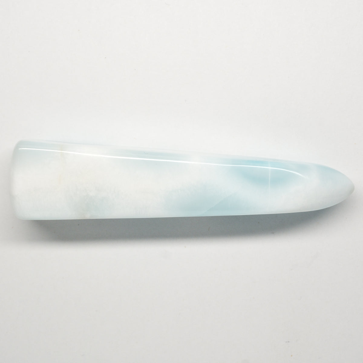 Gel Larimar Griffel & Massagestab (Vierkant) | Akupressur & Resonanz | «Eisstrahl von Barahona»