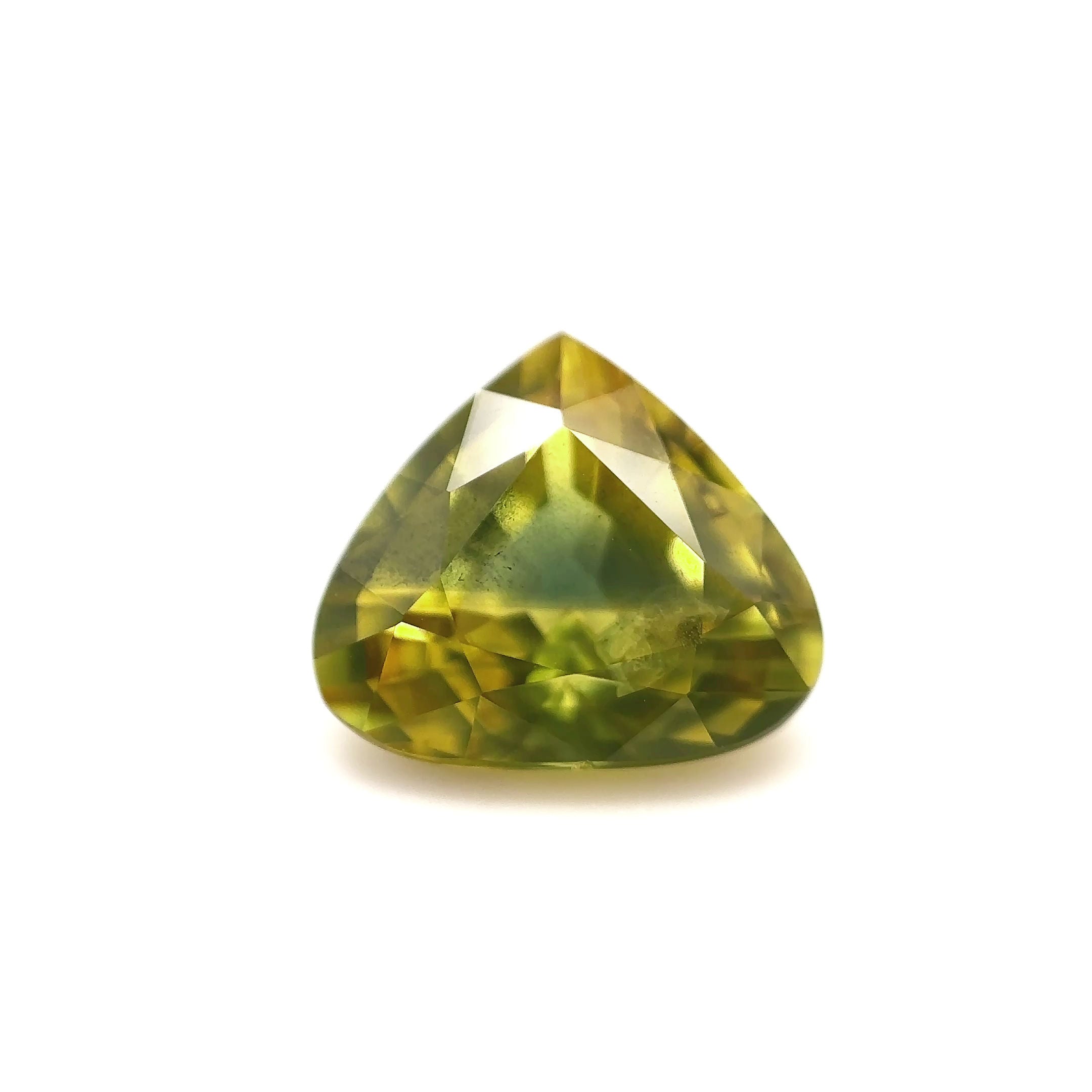 Parti-Saphir - 3.12 ct | Waldlicht im Spätsommer