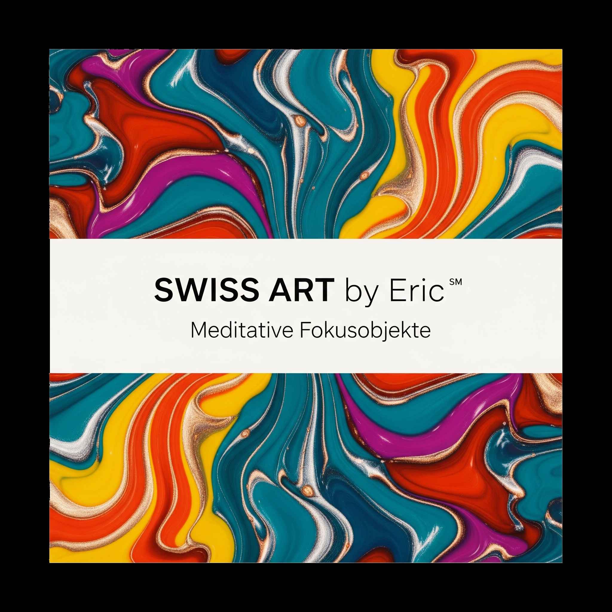 Abstrakte Visualisierung von Swiss ART by Eric Harzkunstunikaten zum Kaufen in der Schweiz - Meditative Fokusobjekte