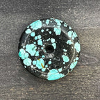 Vintage - Türkis PI-Scheibe - ca. 59 mm, 55 g | «Inseln des Mitternachthimmels»