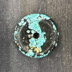 Vintage - Türkis PI-Scheibe - ca. 59 mm, 55 g | «Inseln des Mitternachthimmels»