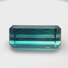 Seltener, Bi-Color Turmalin (4.68 ct) mit Indigoblau und Paraiba-farbenem Grün im Stufenschliff aus Afghanistan – Edelsteinkabinett.Schweiz