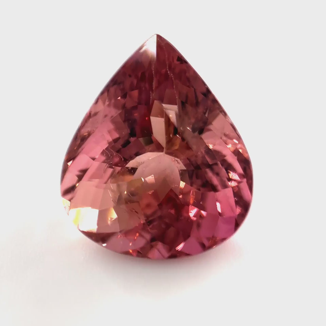 Seltener Bicolor & Farbwechsel Turmalin (6.30 ct) | «Der Sonnenuntergangs-Alchemist»