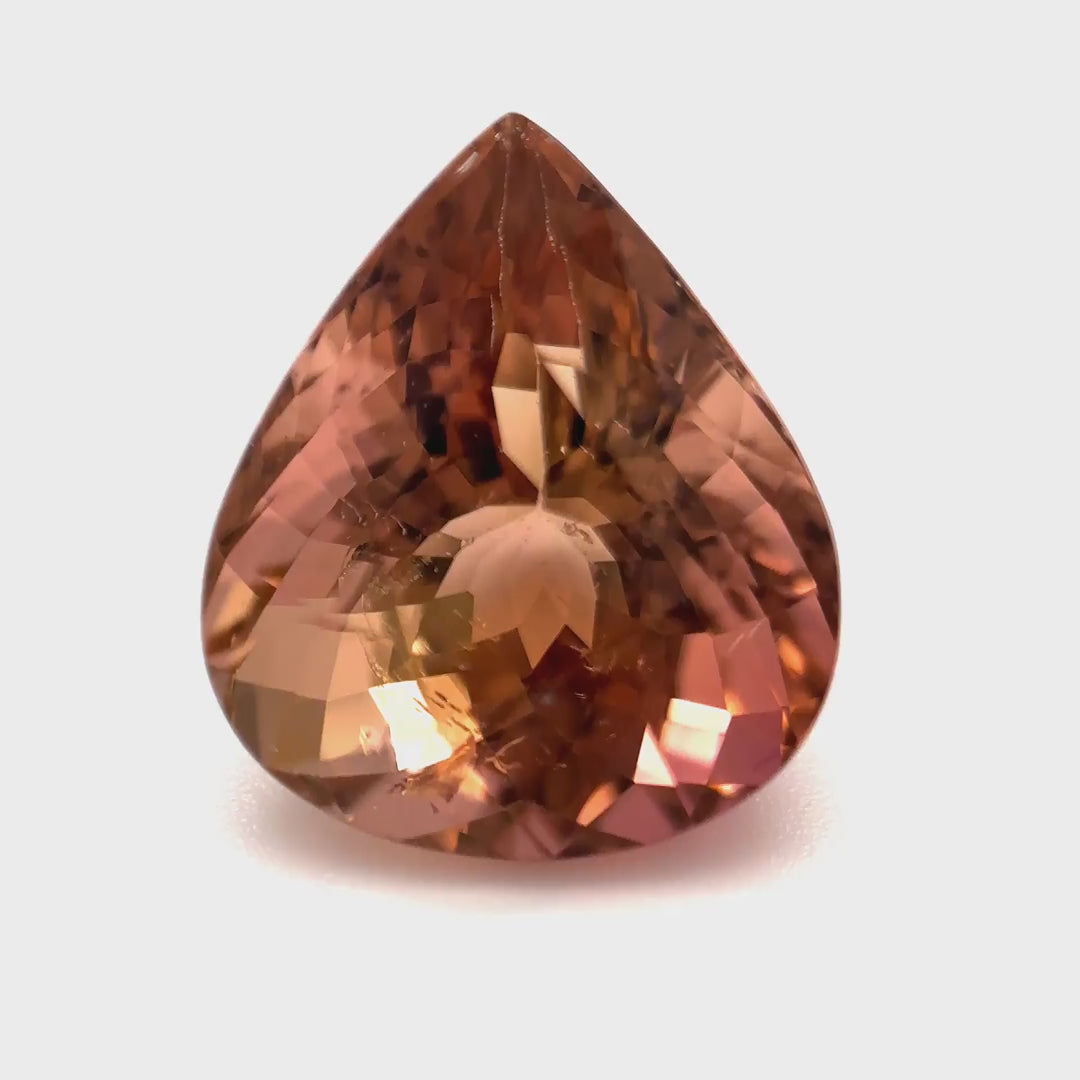 Seltener Bicolor & Farbwechsel Turmalin (6.30 ct) | «Der Sonnenuntergangs-Alchemist»