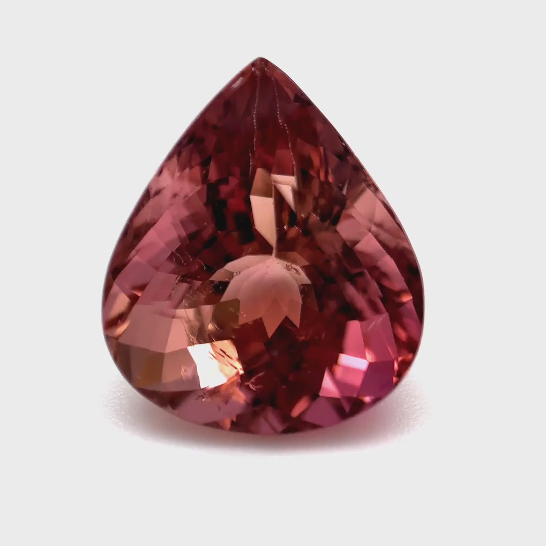 Seltener Bicolor & Farbwechsel Turmalin (6.30 ct) | «Der Sonnenuntergangs-Alchemist»